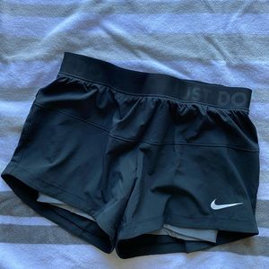 Nike Dri-Fit Running Shorts - Black/Grey Size S